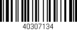 Código de barras (EAN, GTIN, SKU, ISBN): '40307134'