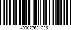 Código de barras (EAN, GTIN, SKU, ISBN): '4030776013351'