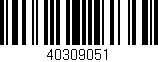 Código de barras (EAN, GTIN, SKU, ISBN): '40309051'