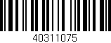 Código de barras (EAN, GTIN, SKU, ISBN): '40311075'