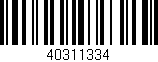 Código de barras (EAN, GTIN, SKU, ISBN): '40311334'