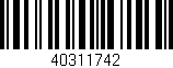 Código de barras (EAN, GTIN, SKU, ISBN): '40311742'