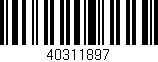Código de barras (EAN, GTIN, SKU, ISBN): '40311897'