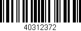 Código de barras (EAN, GTIN, SKU, ISBN): '40312372'