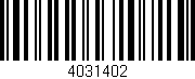 Código de barras (EAN, GTIN, SKU, ISBN): '4031402'