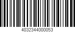 Código de barras (EAN, GTIN, SKU, ISBN): '4032344000053'
