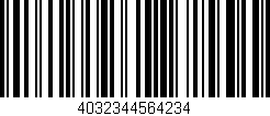 Código de barras (EAN, GTIN, SKU, ISBN): '4032344564234'
