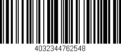 Código de barras (EAN, GTIN, SKU, ISBN): '4032344762548'