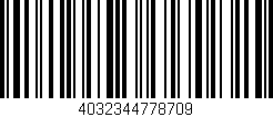 Código de barras (EAN, GTIN, SKU, ISBN): '4032344778709'