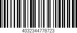 Código de barras (EAN, GTIN, SKU, ISBN): '4032344778723'