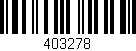 Código de barras (EAN, GTIN, SKU, ISBN): '403278'