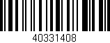 Código de barras (EAN, GTIN, SKU, ISBN): '40331408'