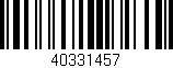 Código de barras (EAN, GTIN, SKU, ISBN): '40331457'