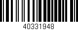 Código de barras (EAN, GTIN, SKU, ISBN): '40331948'
