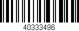 Código de barras (EAN, GTIN, SKU, ISBN): '40333496'
