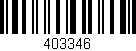 Código de barras (EAN, GTIN, SKU, ISBN): '403346'