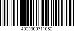 Código de barras (EAN, GTIN, SKU, ISBN): '4033608711852'