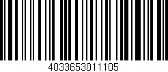 Código de barras (EAN, GTIN, SKU, ISBN): '4033653011105'