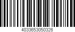 Código de barras (EAN, GTIN, SKU, ISBN): '4033653050326'
