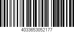 Código de barras (EAN, GTIN, SKU, ISBN): '4033653052177'