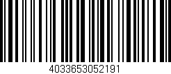 Código de barras (EAN, GTIN, SKU, ISBN): '4033653052191'