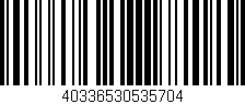 Código de barras (EAN, GTIN, SKU, ISBN): '40336530535704'