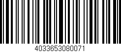 Código de barras (EAN, GTIN, SKU, ISBN): '4033653080071'