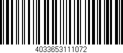 Código de barras (EAN, GTIN, SKU, ISBN): '4033653111072'