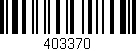 Código de barras (EAN, GTIN, SKU, ISBN): '403370'