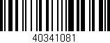 Código de barras (EAN, GTIN, SKU, ISBN): '40341081'