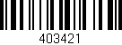 Código de barras (EAN, GTIN, SKU, ISBN): '403421'