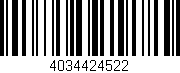 Código de barras (EAN, GTIN, SKU, ISBN): '4034424522'