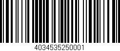 Código de barras (EAN, GTIN, SKU, ISBN): '4034535250001'
