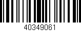 Código de barras (EAN, GTIN, SKU, ISBN): '40349061'
