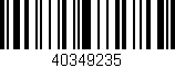 Código de barras (EAN, GTIN, SKU, ISBN): '40349235'