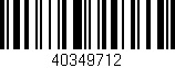 Código de barras (EAN, GTIN, SKU, ISBN): '40349712'