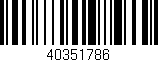 Código de barras (EAN, GTIN, SKU, ISBN): '40351786'