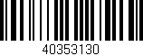 Código de barras (EAN, GTIN, SKU, ISBN): '40353130'