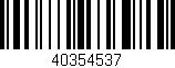 Código de barras (EAN, GTIN, SKU, ISBN): '40354537'