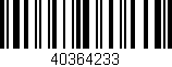 Código de barras (EAN, GTIN, SKU, ISBN): '40364233'