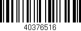 Código de barras (EAN, GTIN, SKU, ISBN): '40376516'