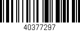 Código de barras (EAN, GTIN, SKU, ISBN): '40377297'