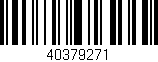 Código de barras (EAN, GTIN, SKU, ISBN): '40379271'