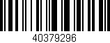 Código de barras (EAN, GTIN, SKU, ISBN): '40379296'