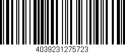 Código de barras (EAN, GTIN, SKU, ISBN): '4039231275723'