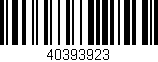 Código de barras (EAN, GTIN, SKU, ISBN): '40393923'