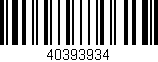Código de barras (EAN, GTIN, SKU, ISBN): '40393934'