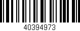Código de barras (EAN, GTIN, SKU, ISBN): '40394973'