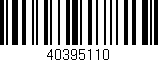 Código de barras (EAN, GTIN, SKU, ISBN): '40395110'