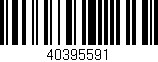 Código de barras (EAN, GTIN, SKU, ISBN): '40395591'
